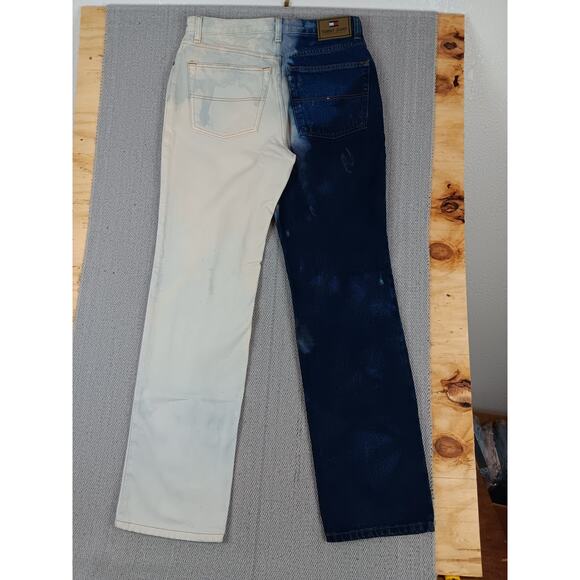 Tommy Hilfiger Vintage Ditto Tie Dyed Jean Men 31X34 Blue/White Classic Straight - Picture 9 of 16